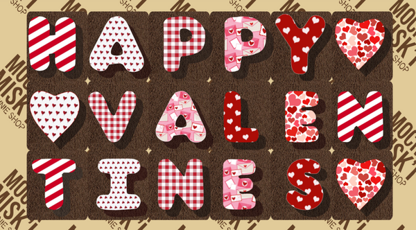 Misk'i Brownie Message - Happy Valentines