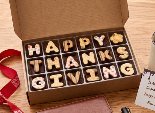Misk'i Brownie Message - Happy Thanksgiving