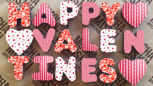 Misk'i Brownie Message - Large Valentine's Set