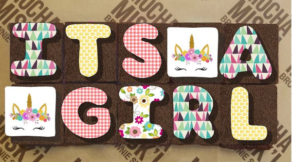 Misk'i Brownie Message - It's a Girl