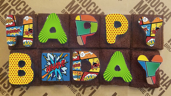 Misk'i Brownie Message - Happy B-Day