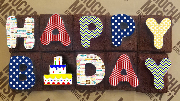 Misk'i Brownie Message - Happy B-Day