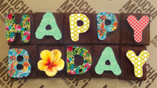 Misk'i Brownie Message - Happy B-Day